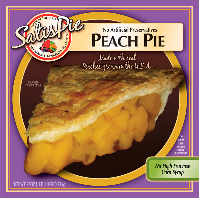 Peach Pie - Handcrafted artisan pie made with premium ingredients